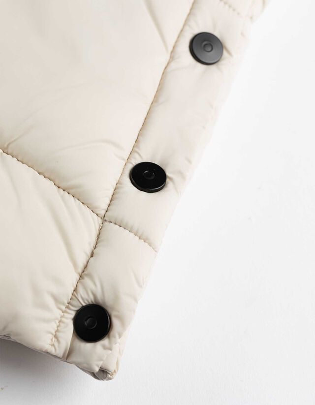 Steppelt mellény - Normál fazon - bézs