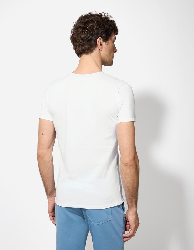 Póló - Nyomott minta - fekete