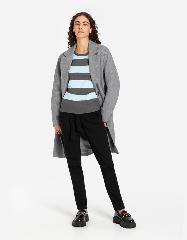 Ráncolt derekú nadrág - világos barna