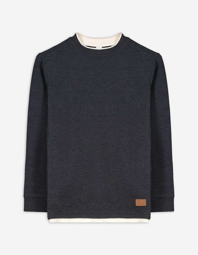 Hosszú ujjú felső - Túlméretezett fazon - sötétszürke