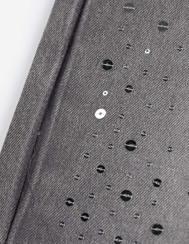 Farmernadrág - Flitteres - szürke