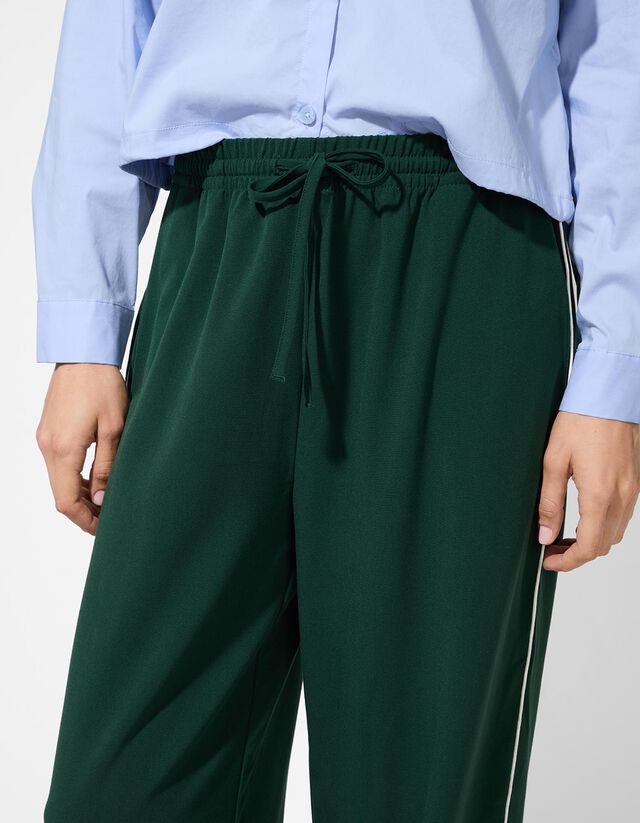 Melegítőnadrág - Széles fazon - zöld