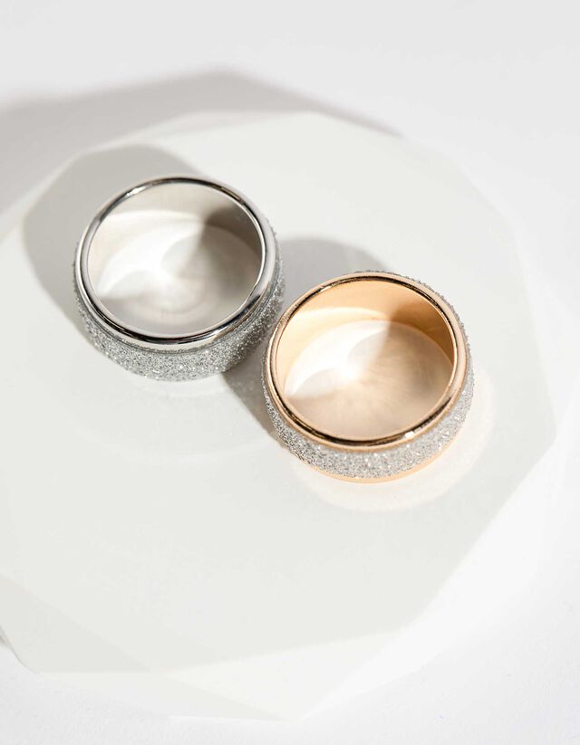 Gyűrű - 2 db-os csomag - ezust