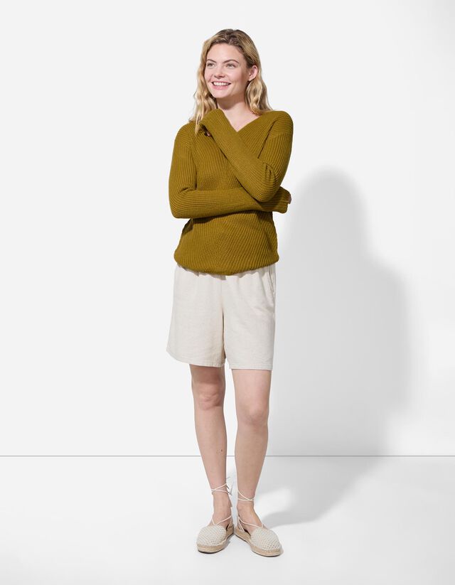 Pulóver - Egyszínű - barna