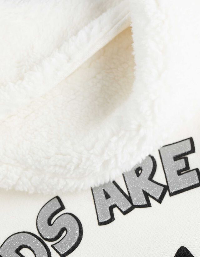 Melegítőfelső - Nyomott minta - feher