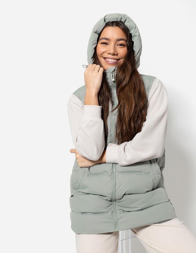 Steppelt mellény - Normál fazon - bézs