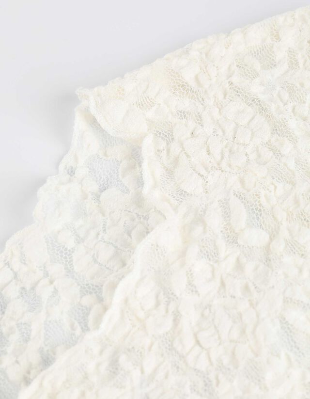 Rövid felső - Csipke - fekete