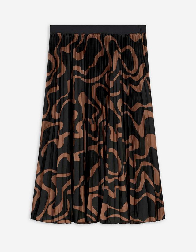 Rakott szoknya - Ráncok - fekete