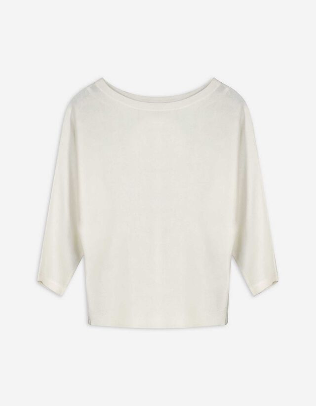 Pulóver - Pamut keverék - feher