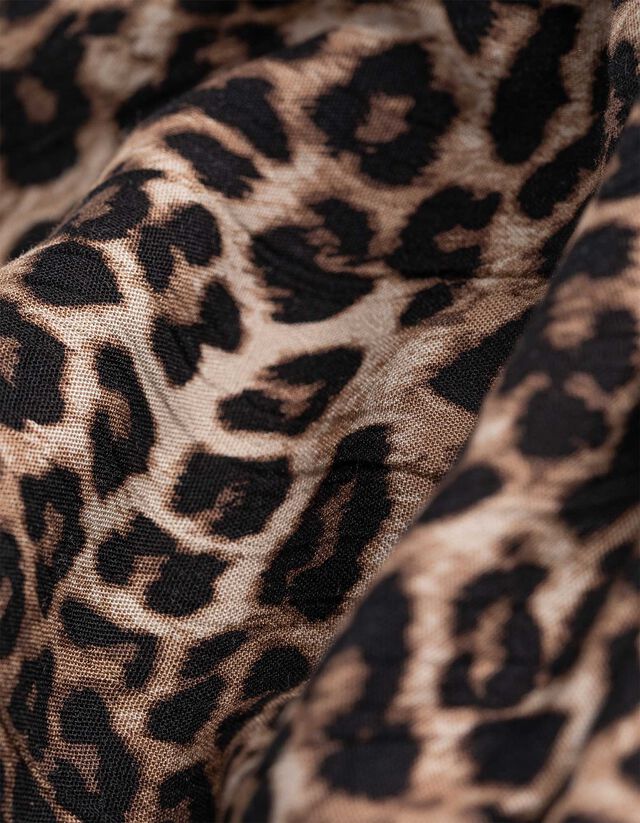 Culotte nadrág - Párducmintás - bézs