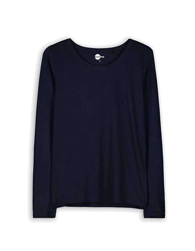 Hosszú ujjú felső - Alapvető - bézs