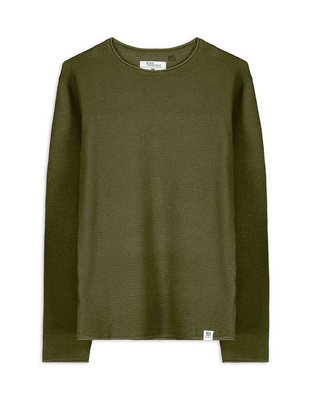 Pulóver - Kerek nyakkivágás - világos barna