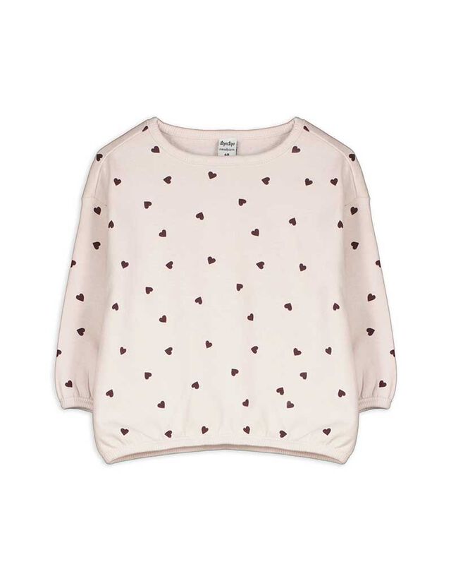 Melegítőfelső - Elszórt mintás - rozsaszin