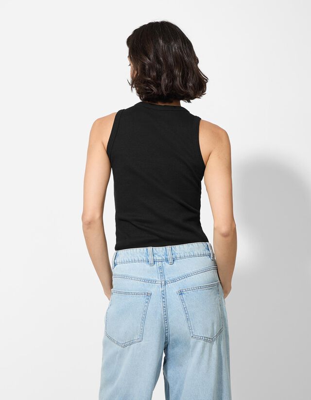 Ujjatlan felső - Szegecselt - piros