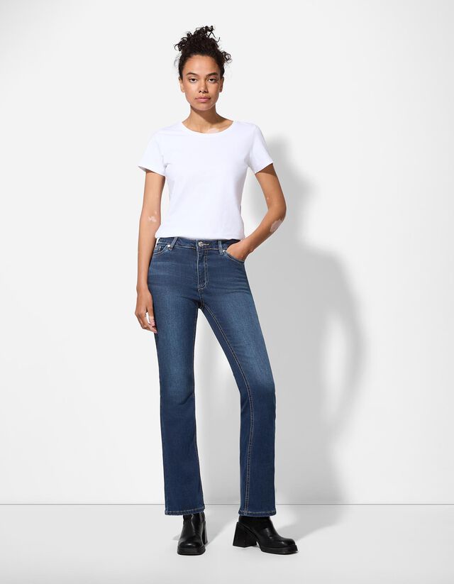 Farmernadrág - Enyhén bővülő fazon - sotetkek