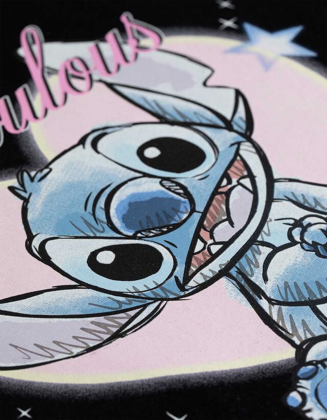 Póló - Lilo és Stitch - fekete