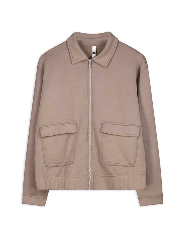 Cipzáros melegítőfelső - Cipzáros - barna