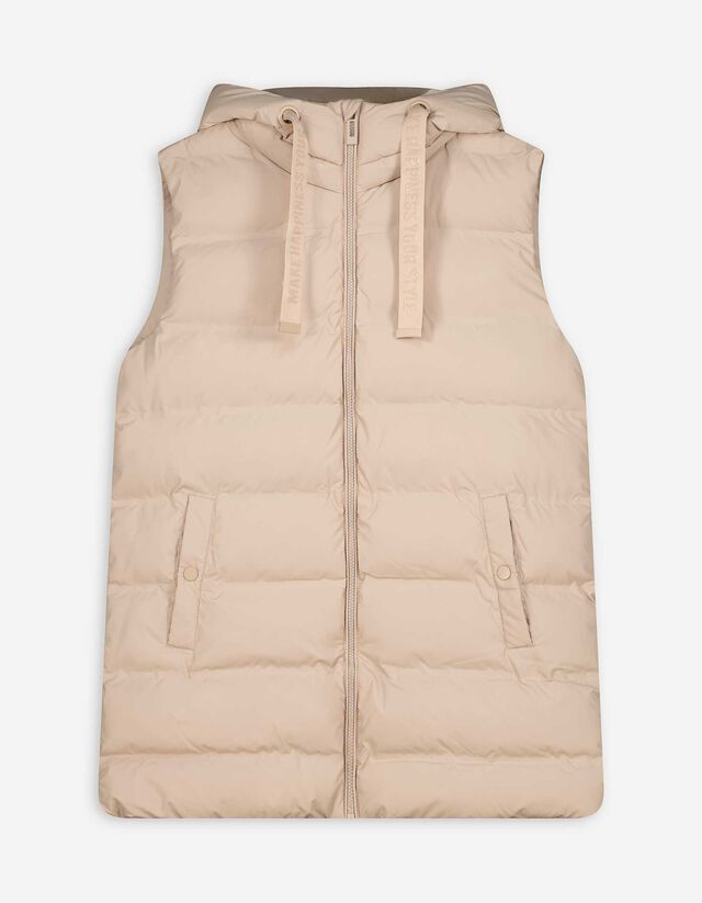 Steppelt mellény - Normál fazon - bézs