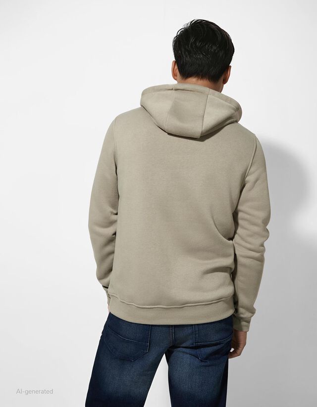 Kapucnis felső - Pamut keverék - sotetkek