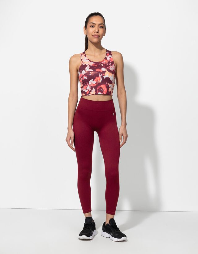 Legging - Bordázott - fekete