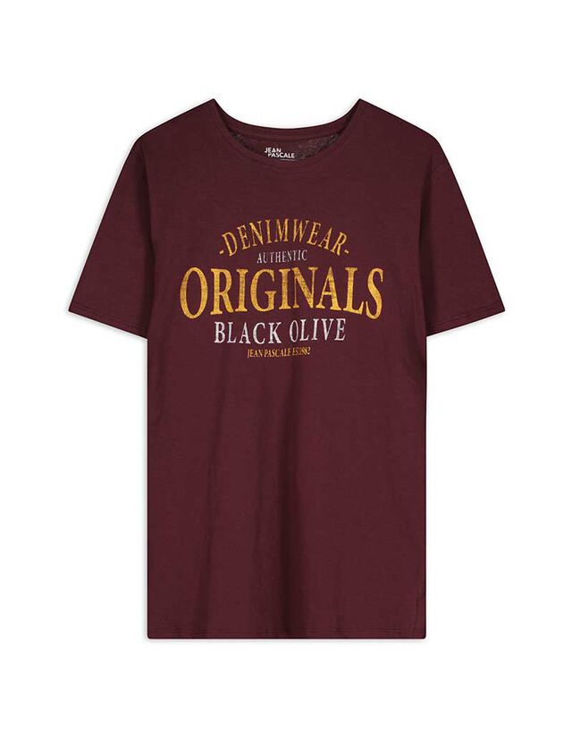 Póló - Nyomott minta - sárga