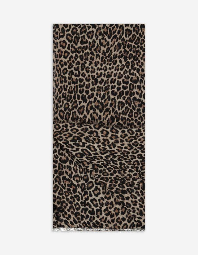 Kendő - Zebra minta - feher