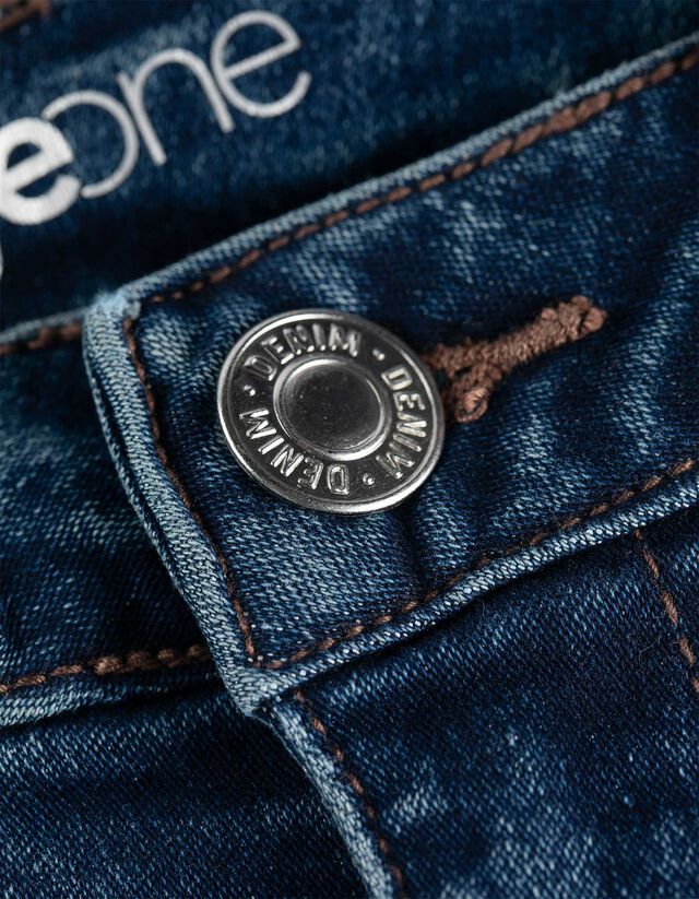 Farmernadrág - Szélesített szabás - sotetkek