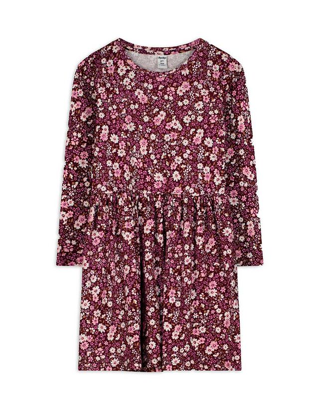 Ruha - Elszórt nyomott minta - mélyvörös