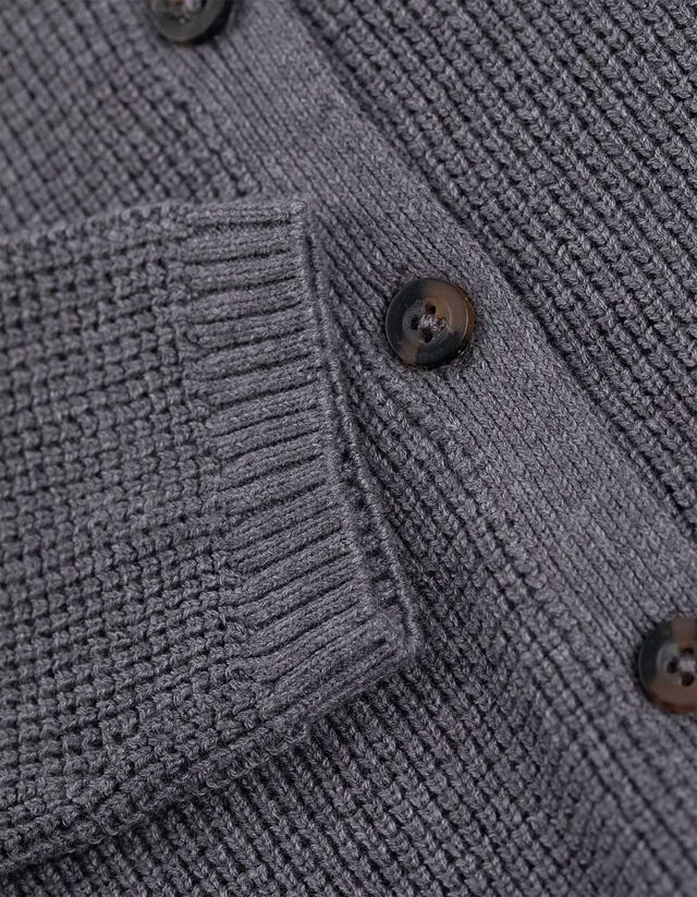 Kötött kardigán - Pamut - bézs