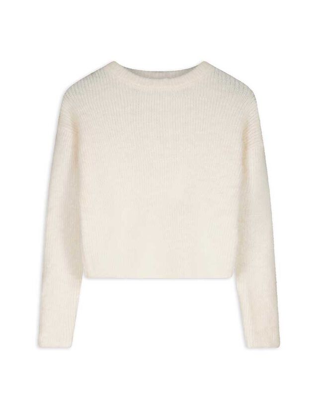 Hosszú ujjú felső - Kötött ruha - feher