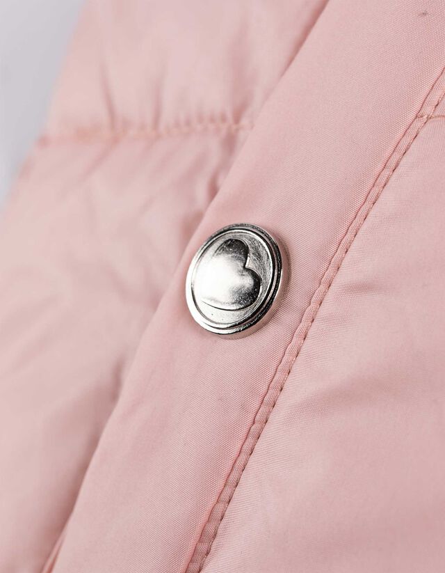 Hosszú mellény - Béléssel - rozsaszin