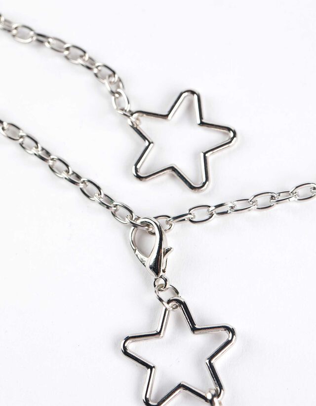Nyaklánc - Csillagos - ezust
