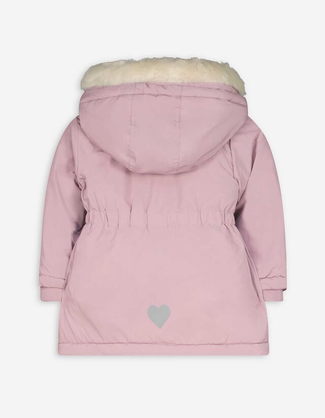 Parka - Levehető műszőrme - lila