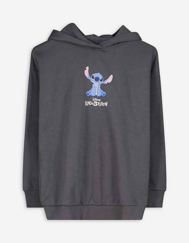 Kapucnis felső - Lilo és Stitch - sötétszürke