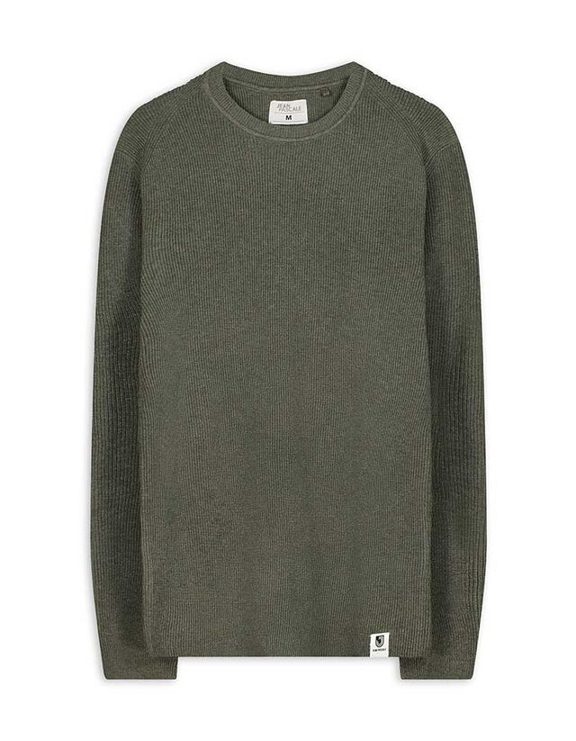 Pulóver - Kerek nyakkivágás - zöld