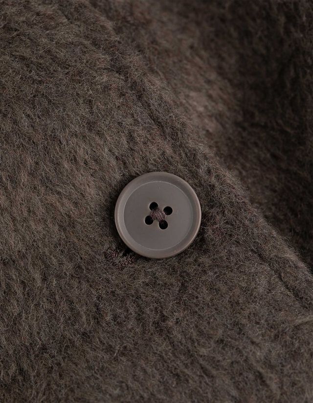 Caban kabát - Gyapjú megjelenés - barna