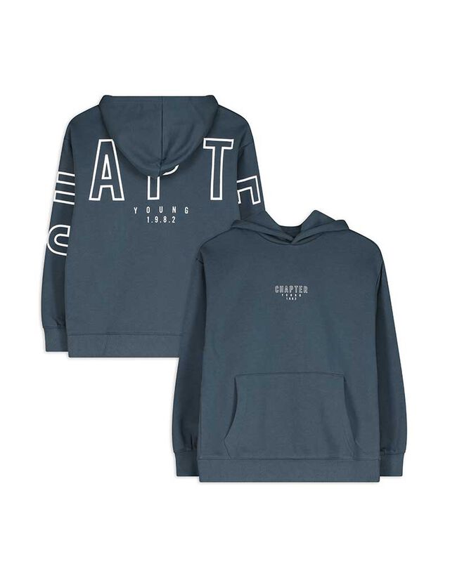 Kapucnis felső - Túlméretezett fazon - feher