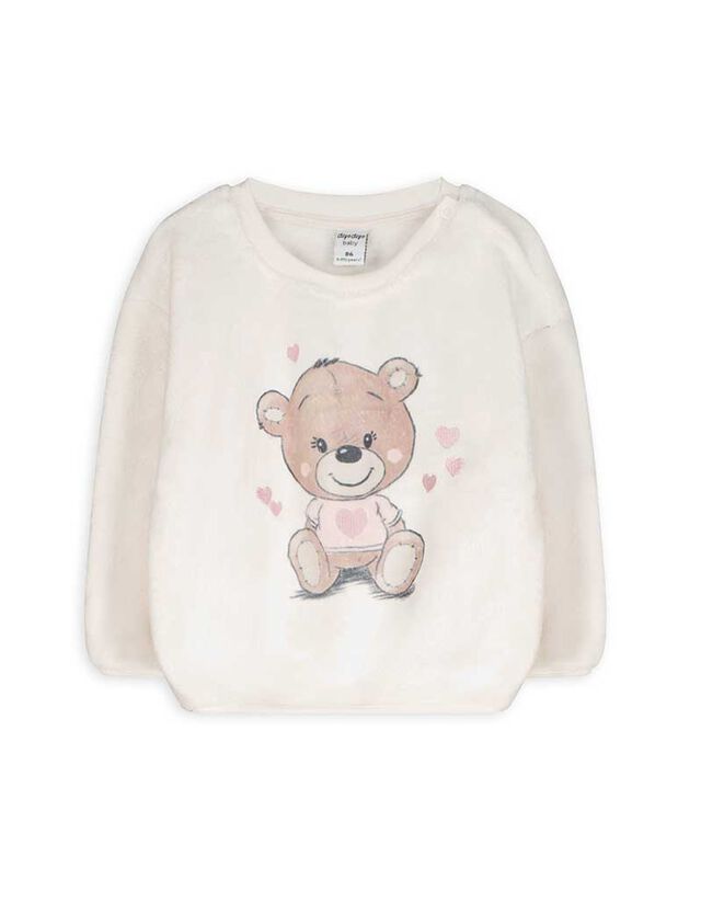 Pulóver - Puha anyag - feher