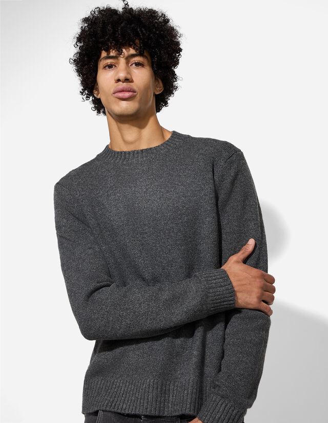 Pulóver - Kerek nyakkivágás - sotetkek