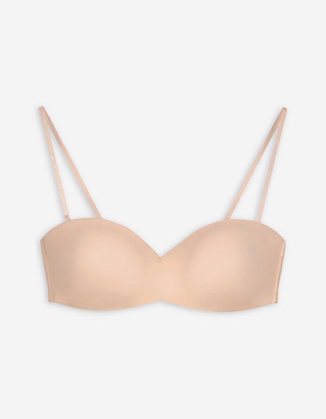 Merevítő nélküli melltartó - levehető pántok - rozsaszin