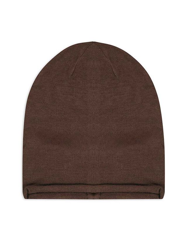 Fejre simuló sapka - Egyszínű - barna