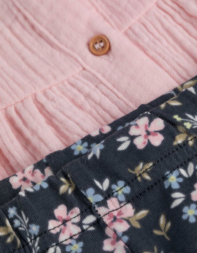 Ruha és leggings szett - Muszlin - rozsaszin