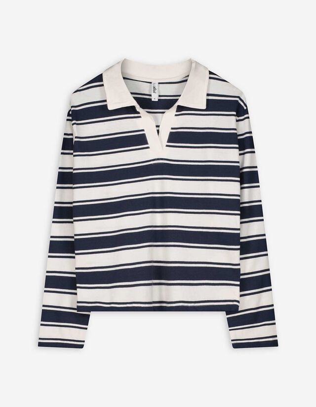 Hosszú ujjú póló - Csíkos - feher