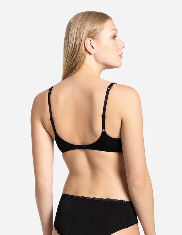 Szuper push-up melltartó - Push-up hatás - fekete