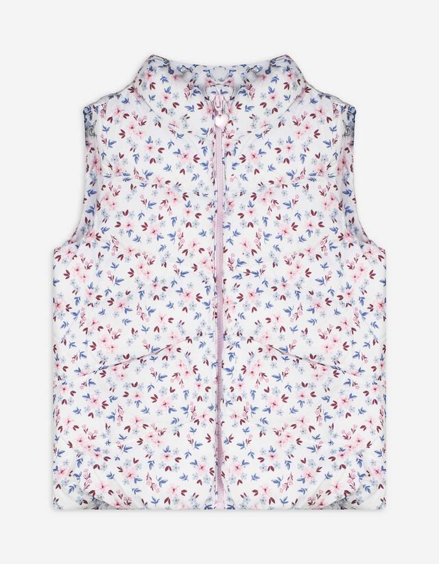 Steppelt mellény - Virágmintás - feher