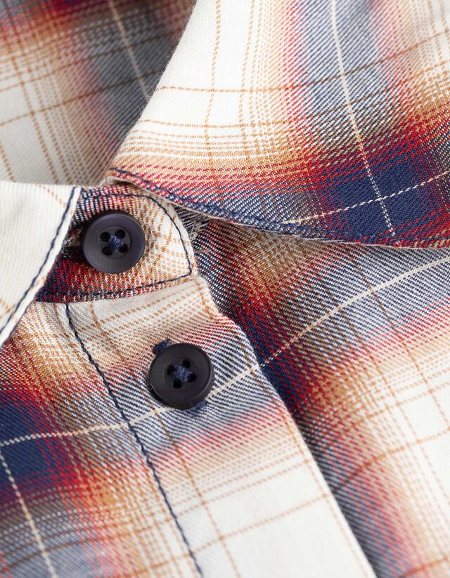 Blúz - Kockás - sotetkek