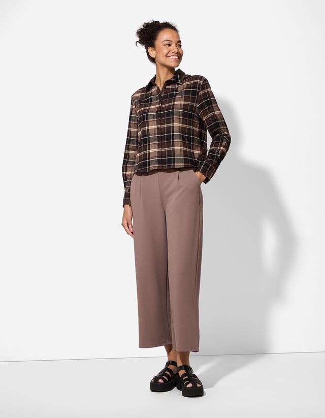 Blúz - Kockás - bézs