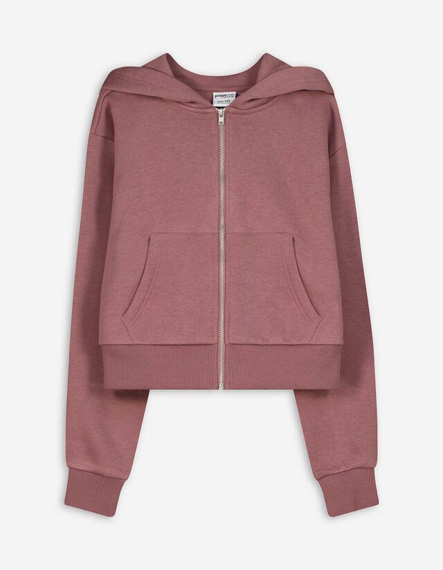 Cipzáros melegítőfelső - rövidített - sötétszürke