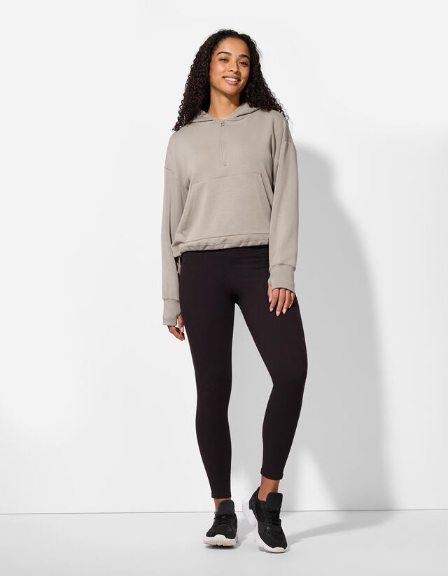 Kapucnis felső - Lélegző szövet - bézs