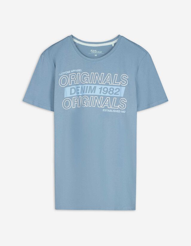 Póló - Nyomott minta - fekete